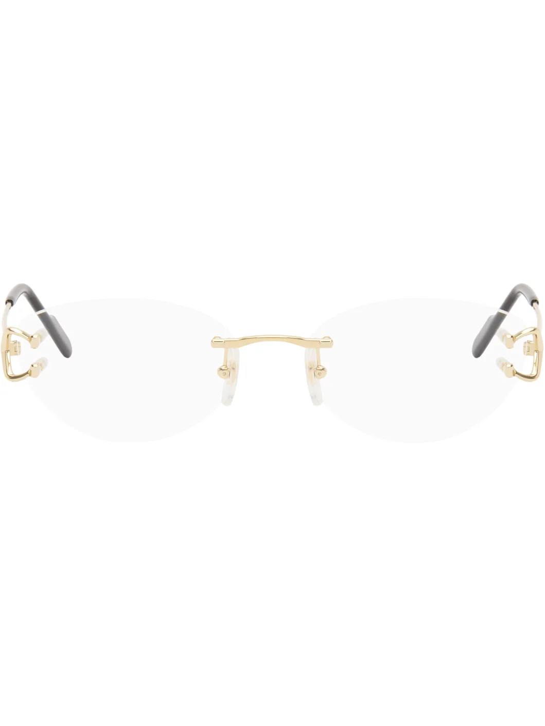 Gold Signature C Cat Eye Metal Glasses - 1