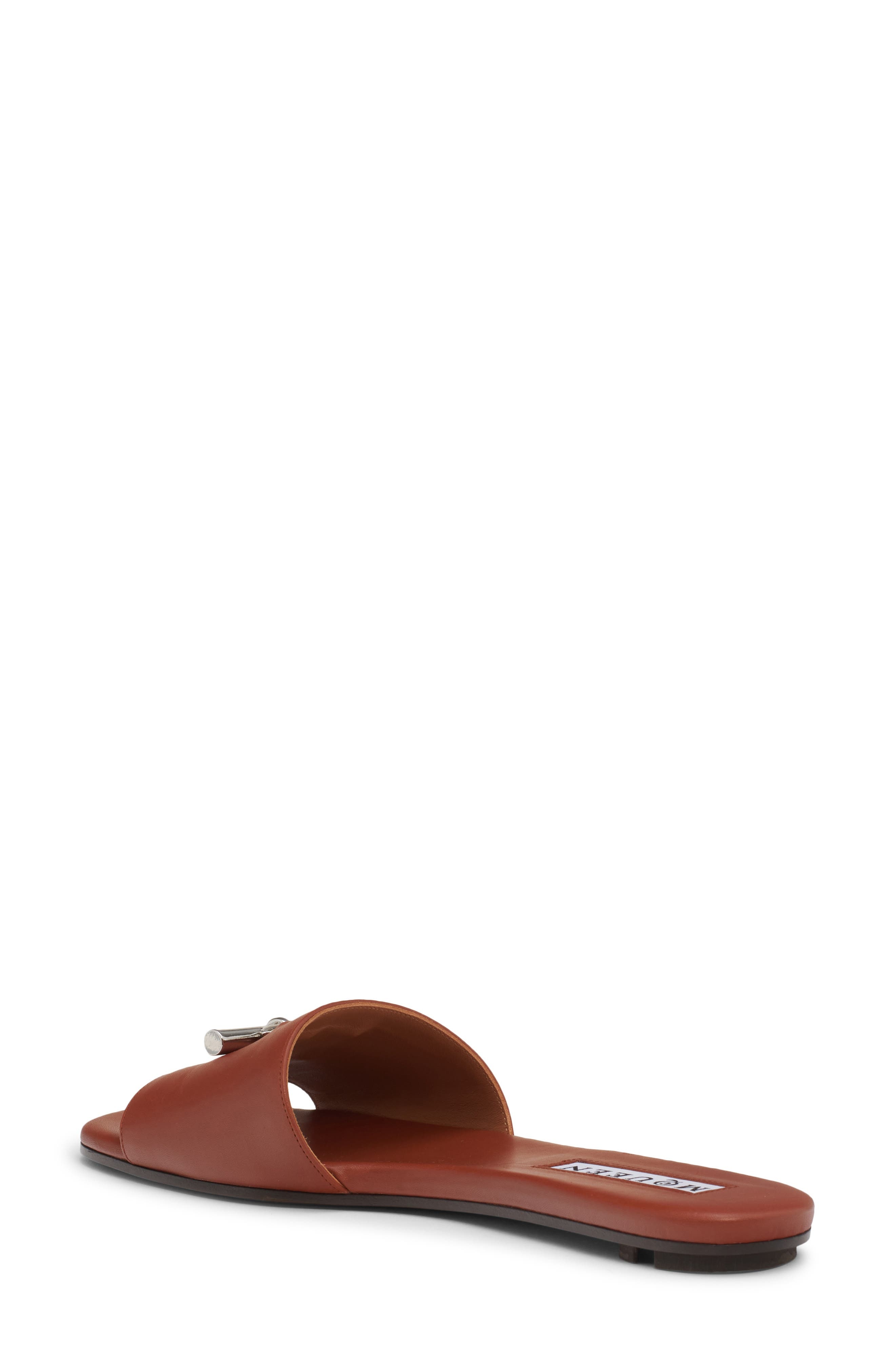 McQueen Arc Flat Slide Sandal in Siena/Silver at Nordstrom - 2