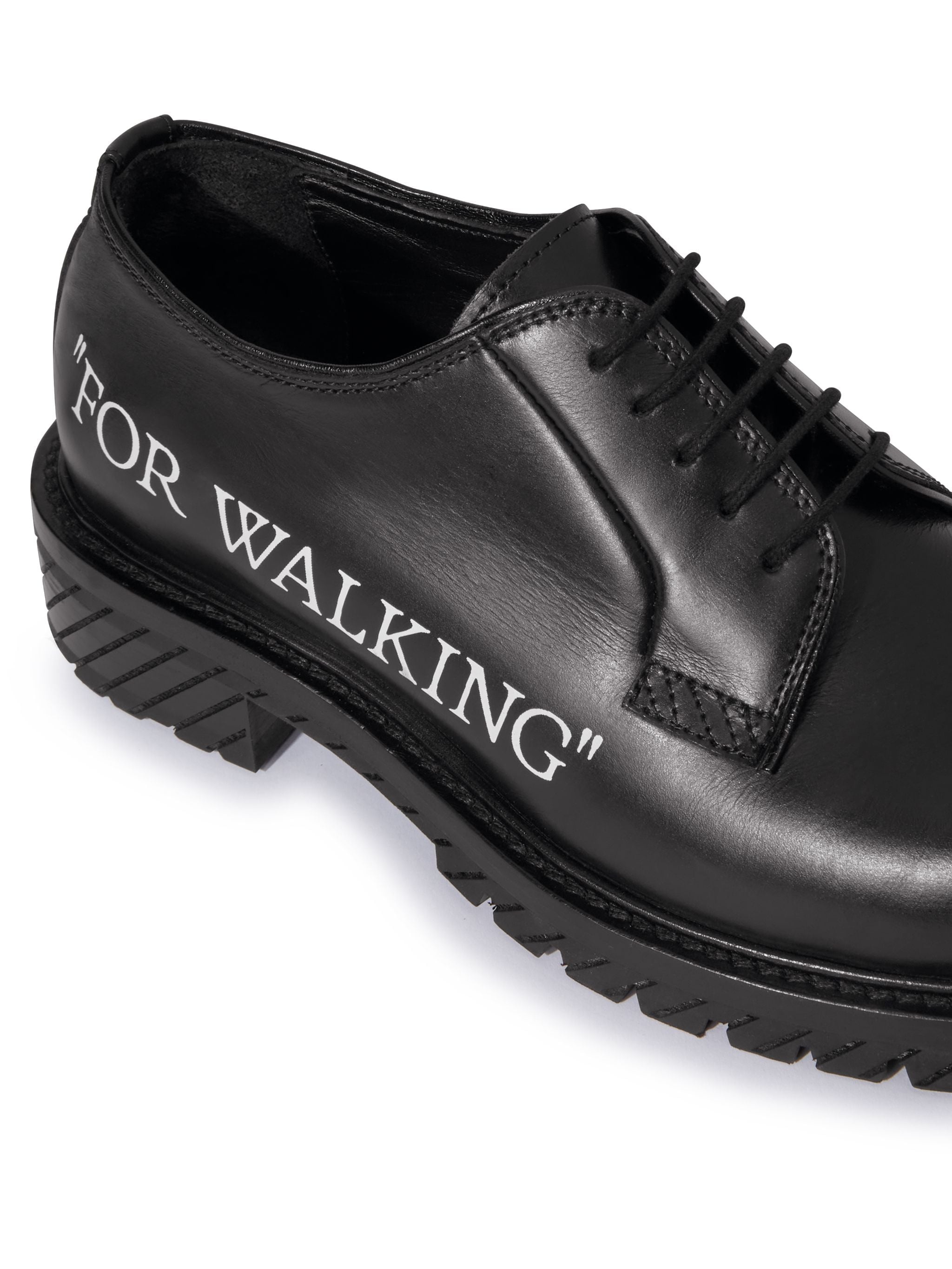 Black "for Walking" Derby Shoes - 5