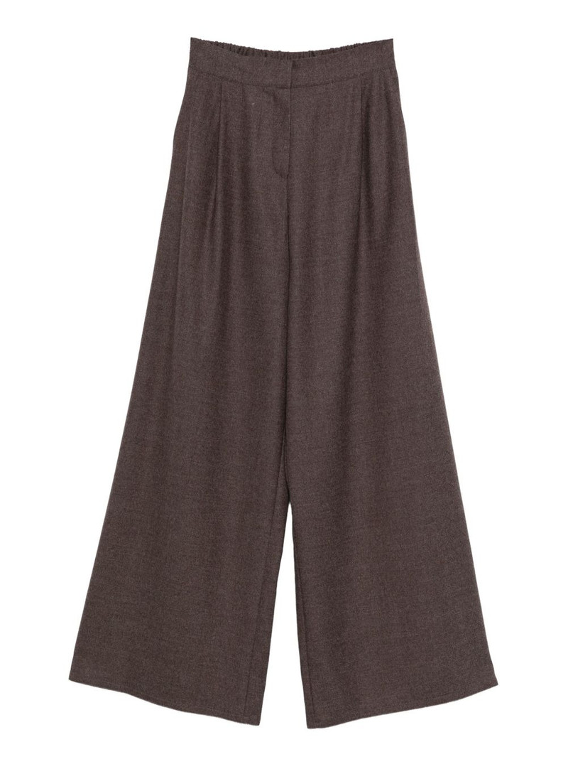 elasticated wool trousers 1