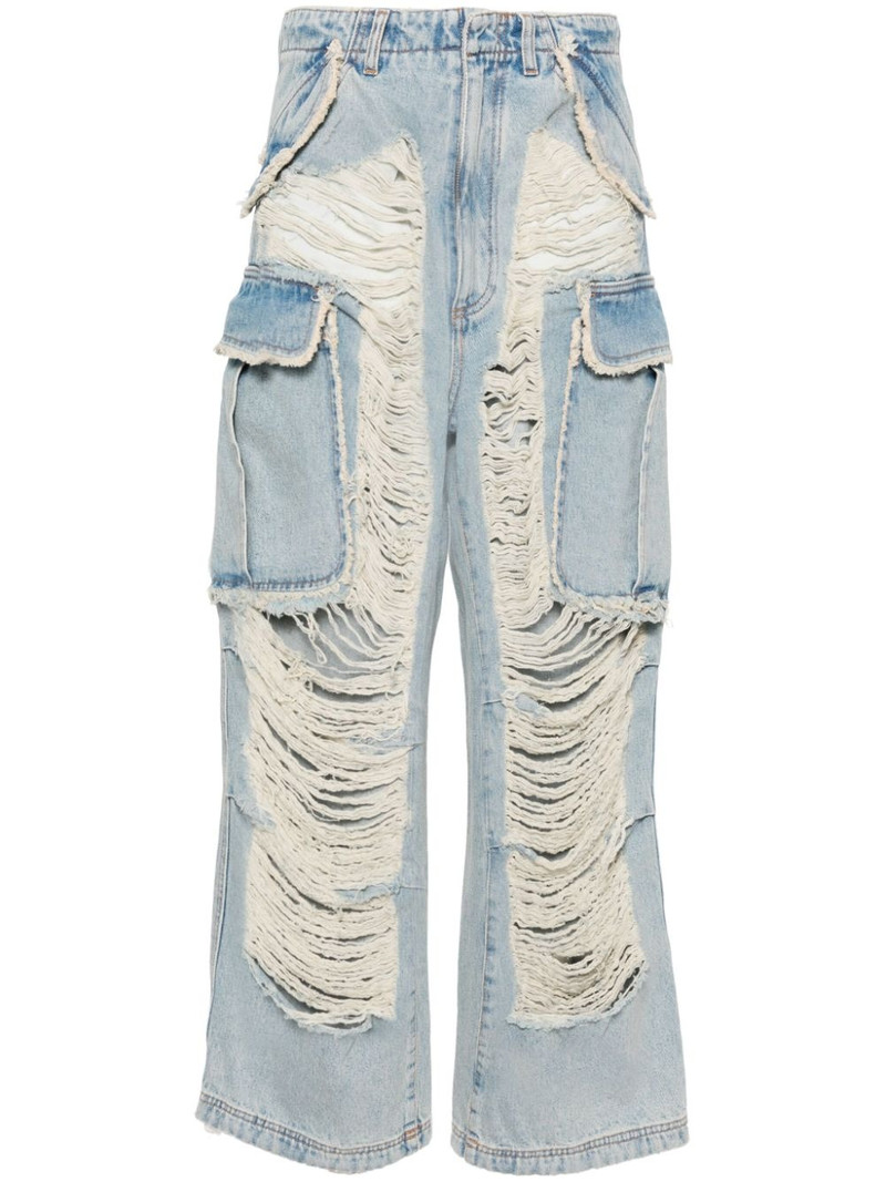 Vivi distressed wide-leg jeans 1