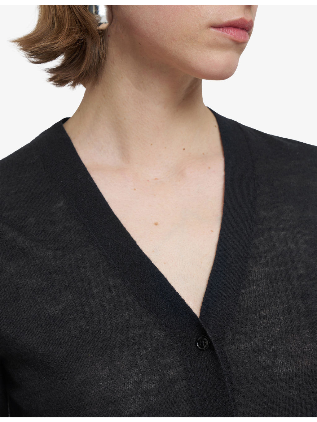 Cashair V-Neck Cashmere Cardigan - 4