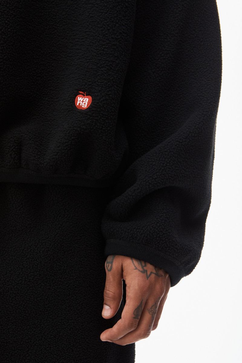 balaclava hoodie in teddy fleece 5