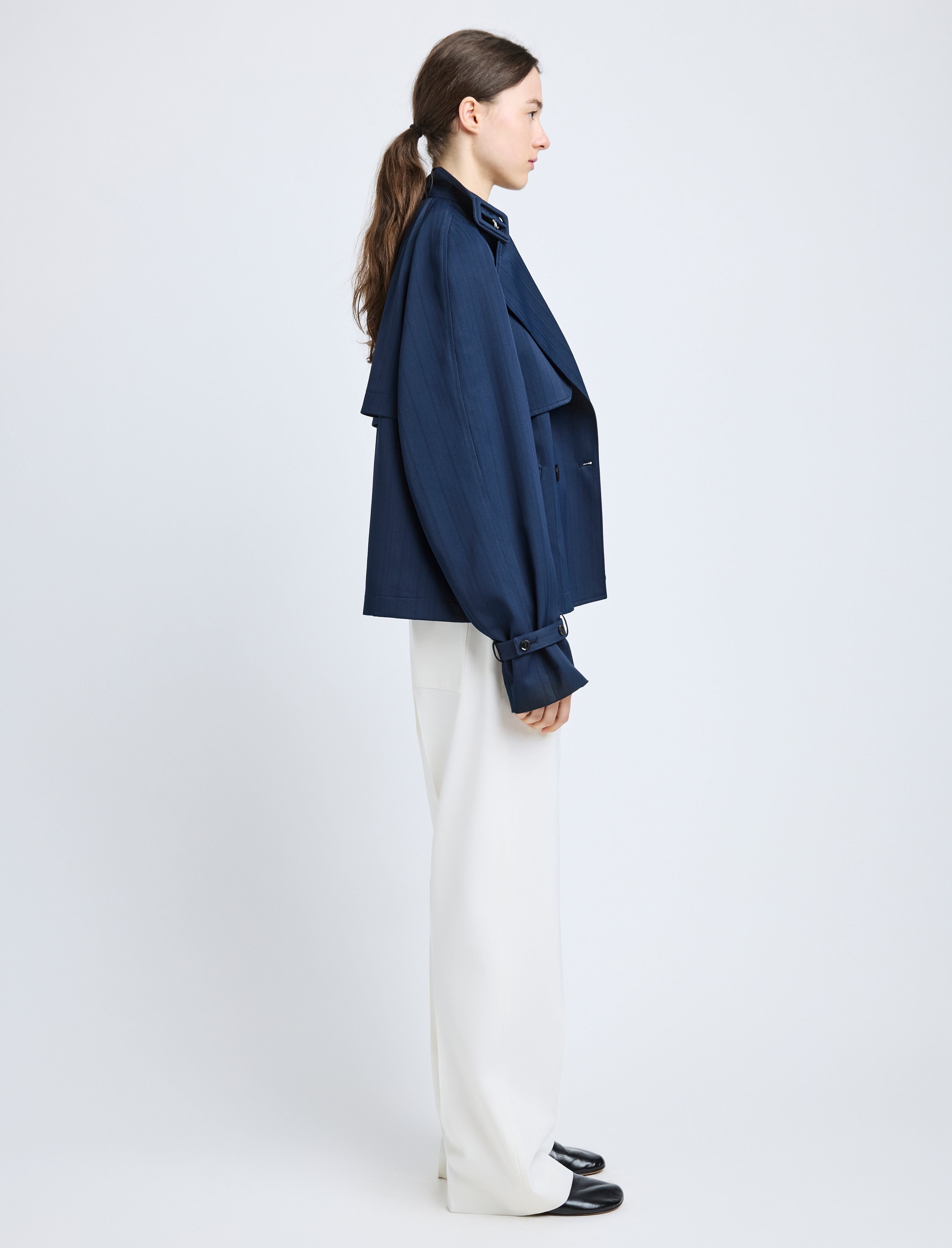 Larissa Jacket in Technical Nylon Jacquard - 4