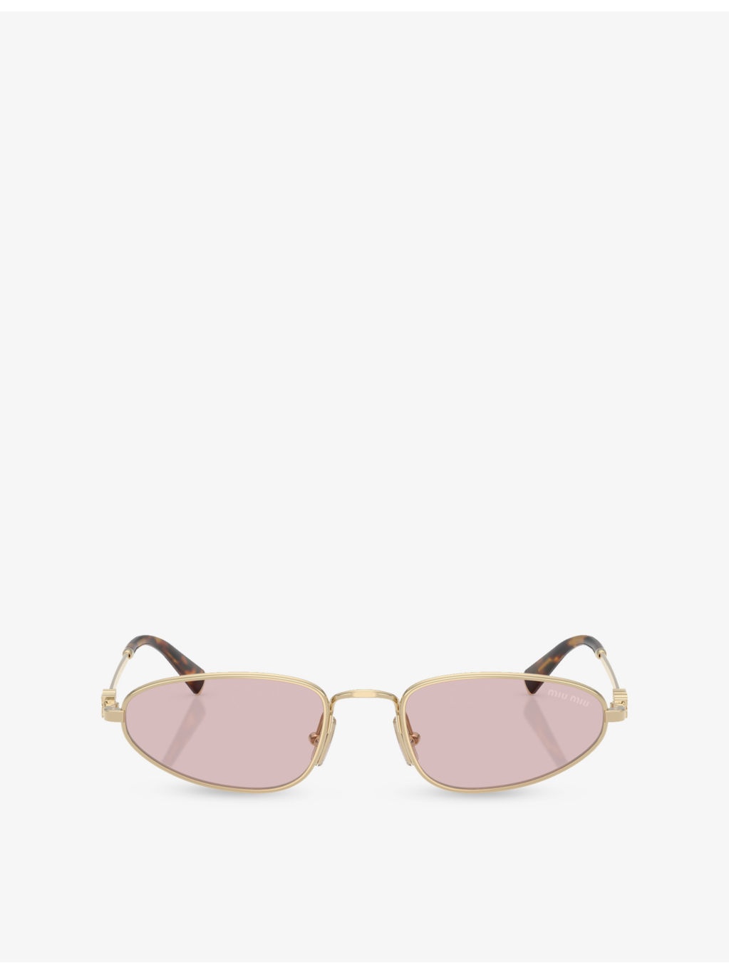 MU A52S Oval-Frame Metal Sunglasses - 1