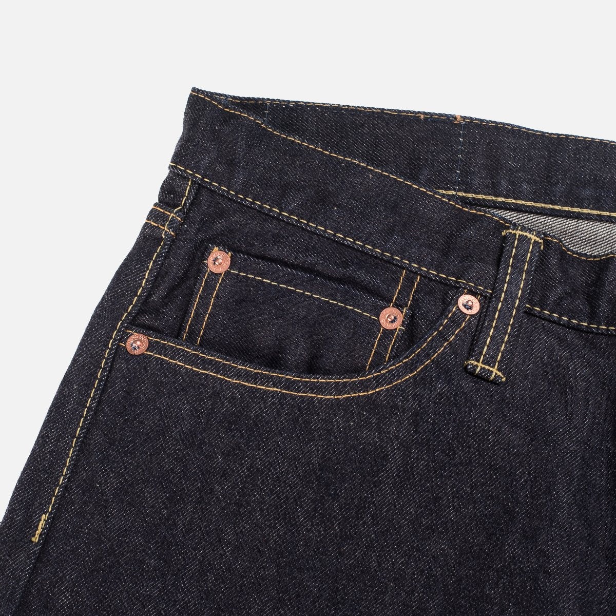 IH-888S-142 14oz Selvedge Denim Relaxed Taper Indigo - 3