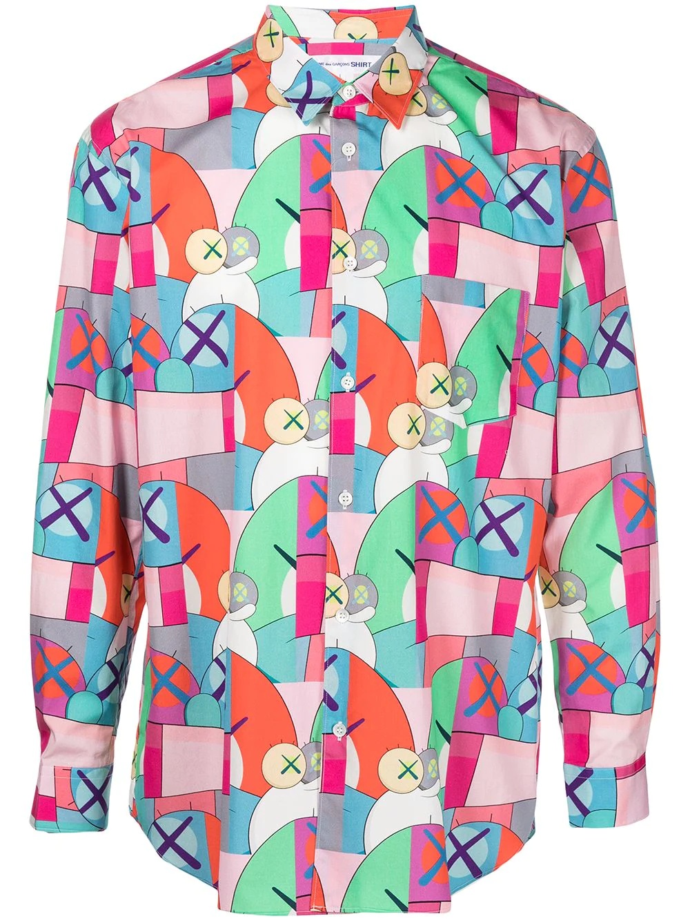 graphic-print longsleeved shirt - 1