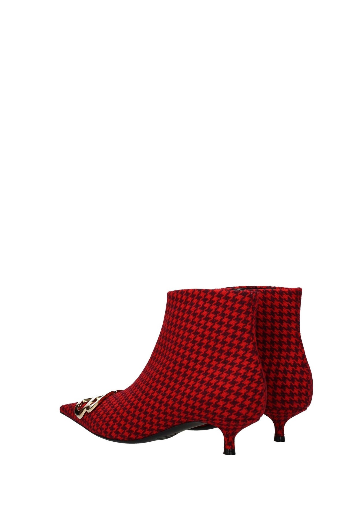 Ankle boots Fabric Red - 4
