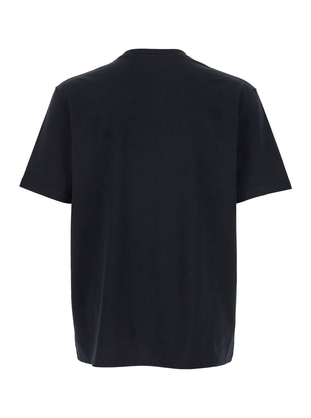Balmain Men Black Crewneck T-Shirt With Logo Lettering Print On The Front In Cotton Man - 2