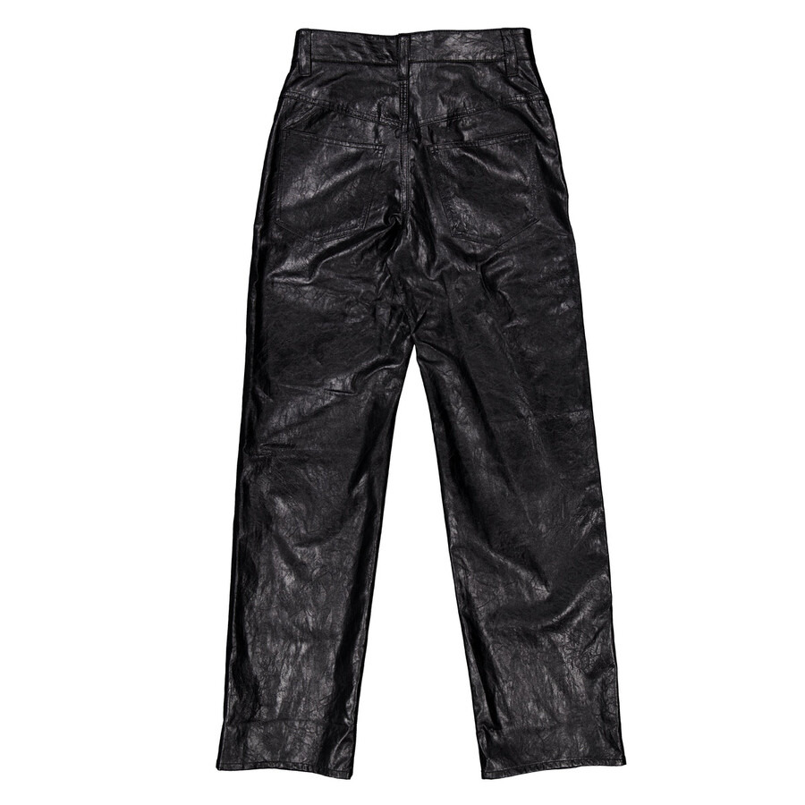 Isabel Marant Ariete Straight-Leg Leather Pants - 6