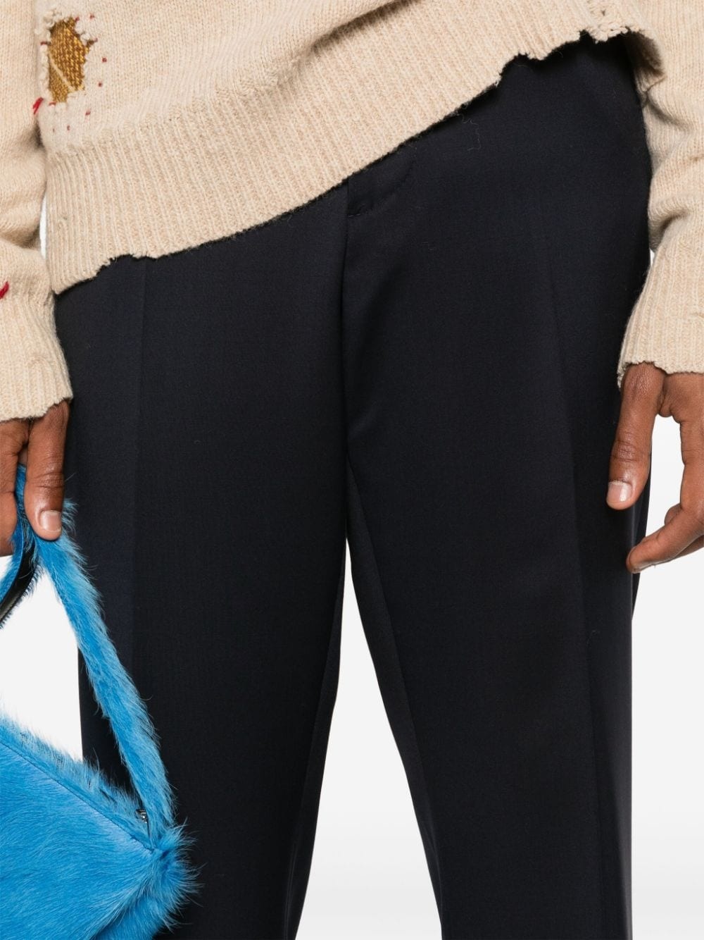 mid-rise tailored trousers - 5