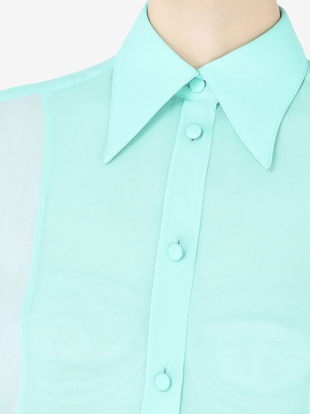 colour block long-sleeve shirt - 5