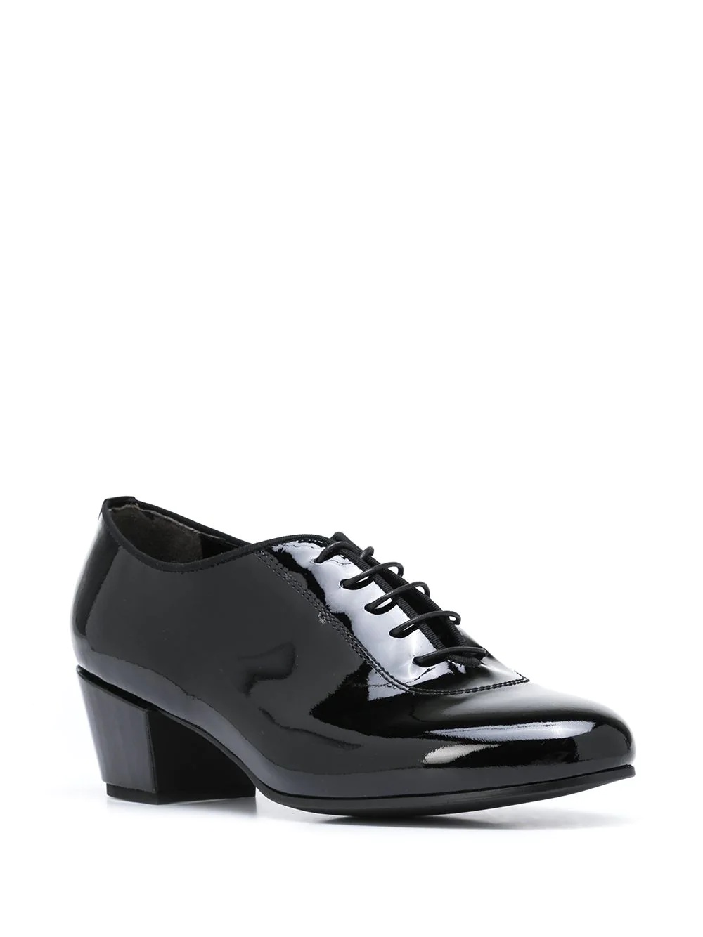 patent leather lace-up shoes - 2