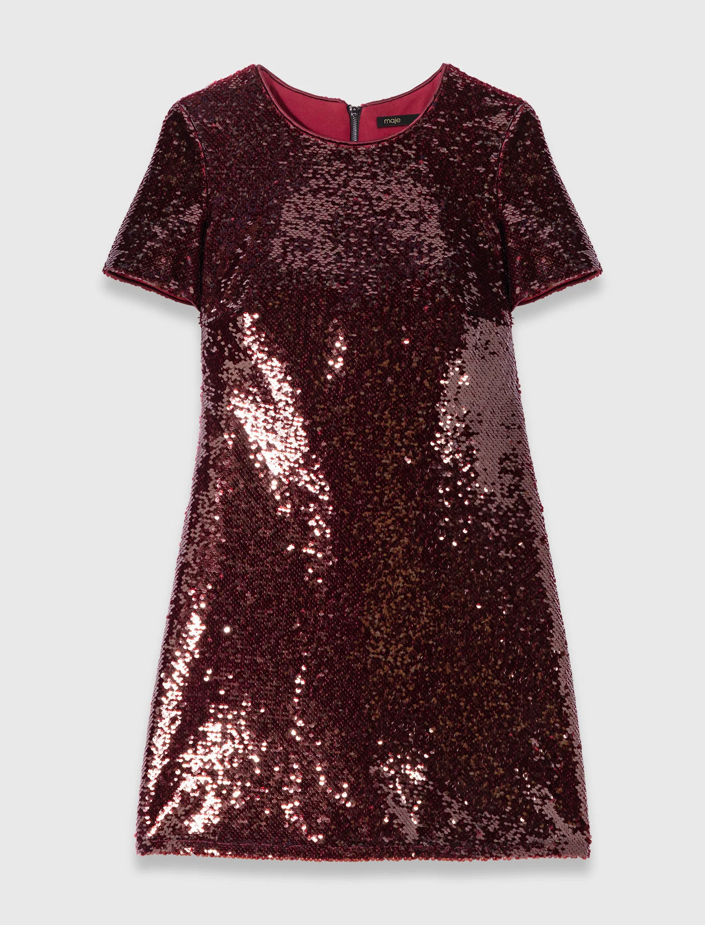 Sequin-embroidered mini dress - 1