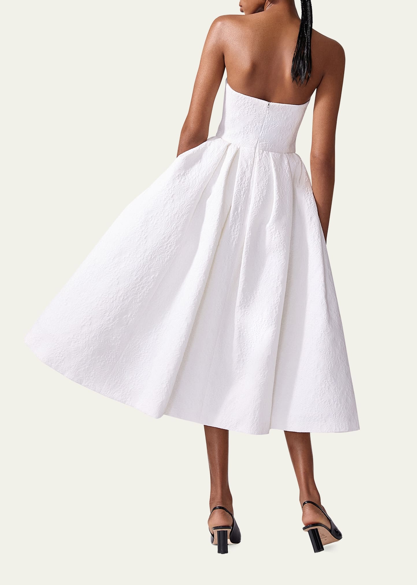 Strapless Full Midi Dress - 3