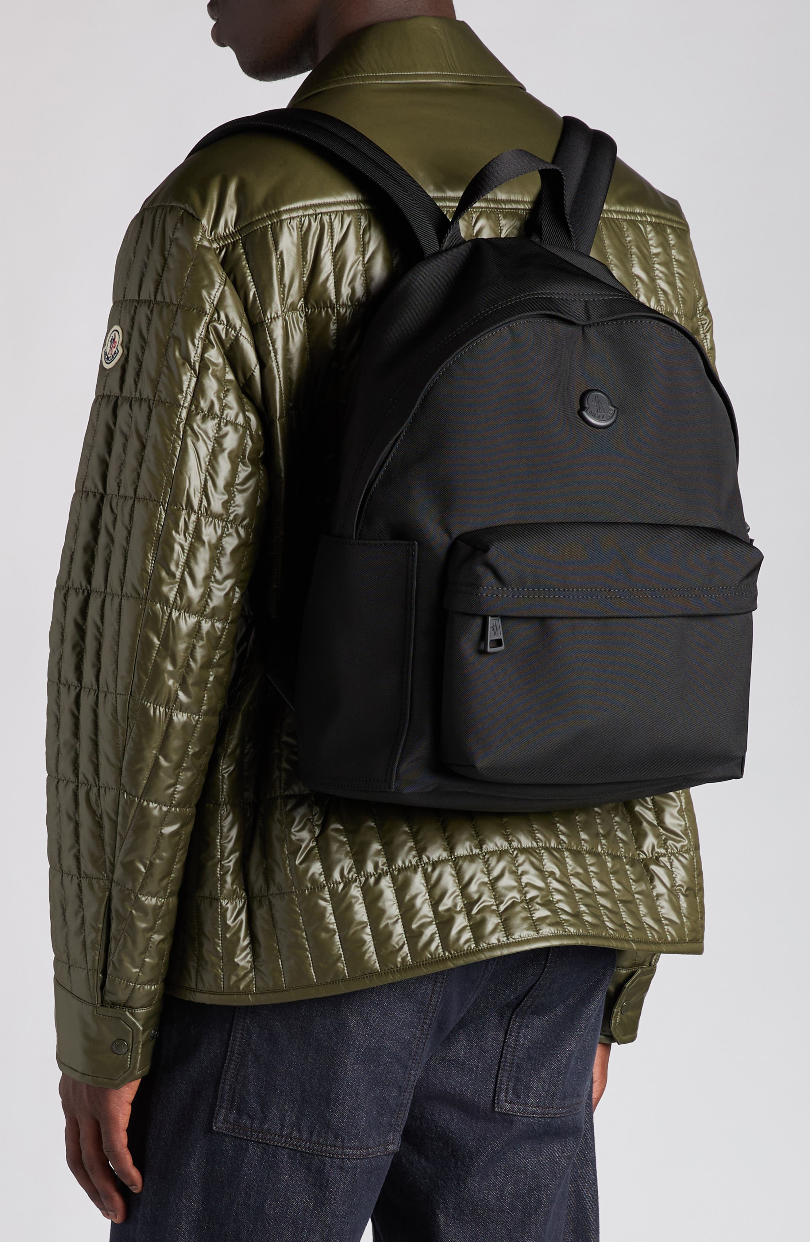 Moncler New Pierrick Canvas Backpack in Black at Nordstrom - 2
