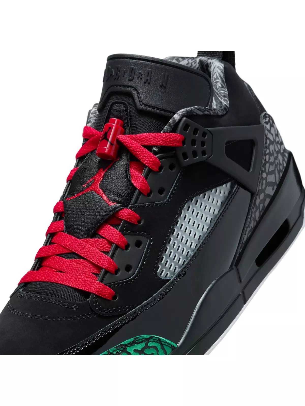 Spizike Low "Black/Varsity Red/Classic Green/White" Men's Shoe - 10