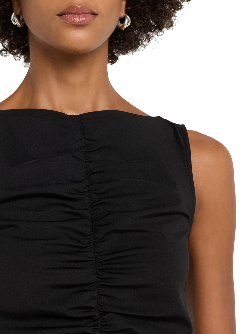 Ruched 소매없는 탑 5