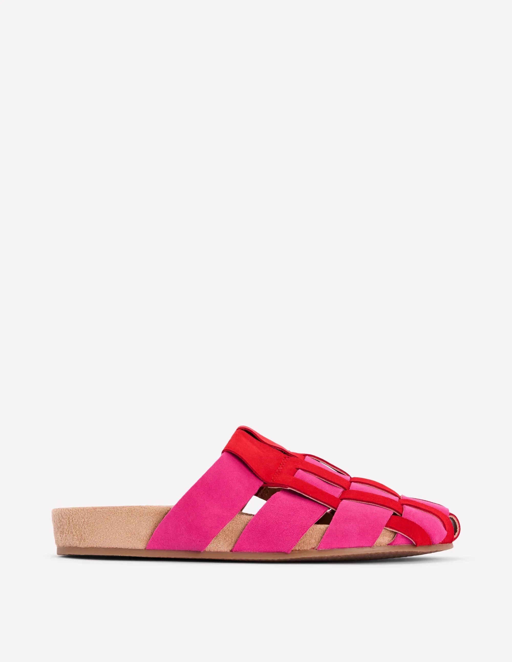 Loretta Multi Strap Clog-Pink/Red - 1