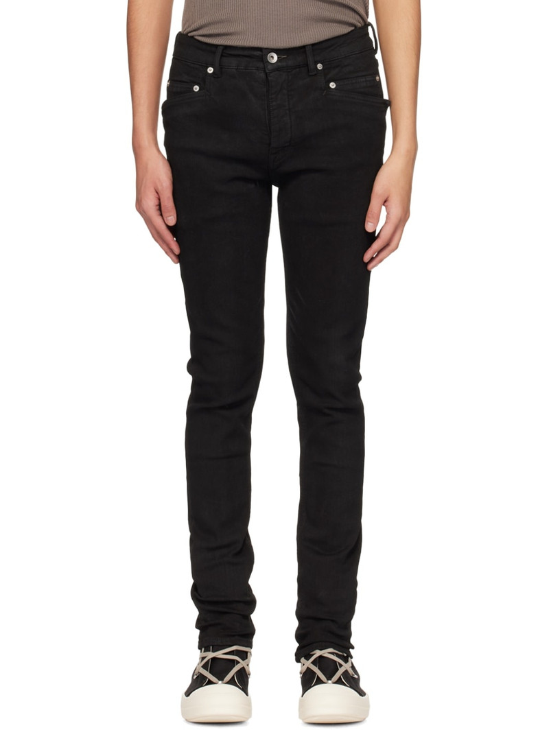 Black Tyrone Cut Jeans 1
