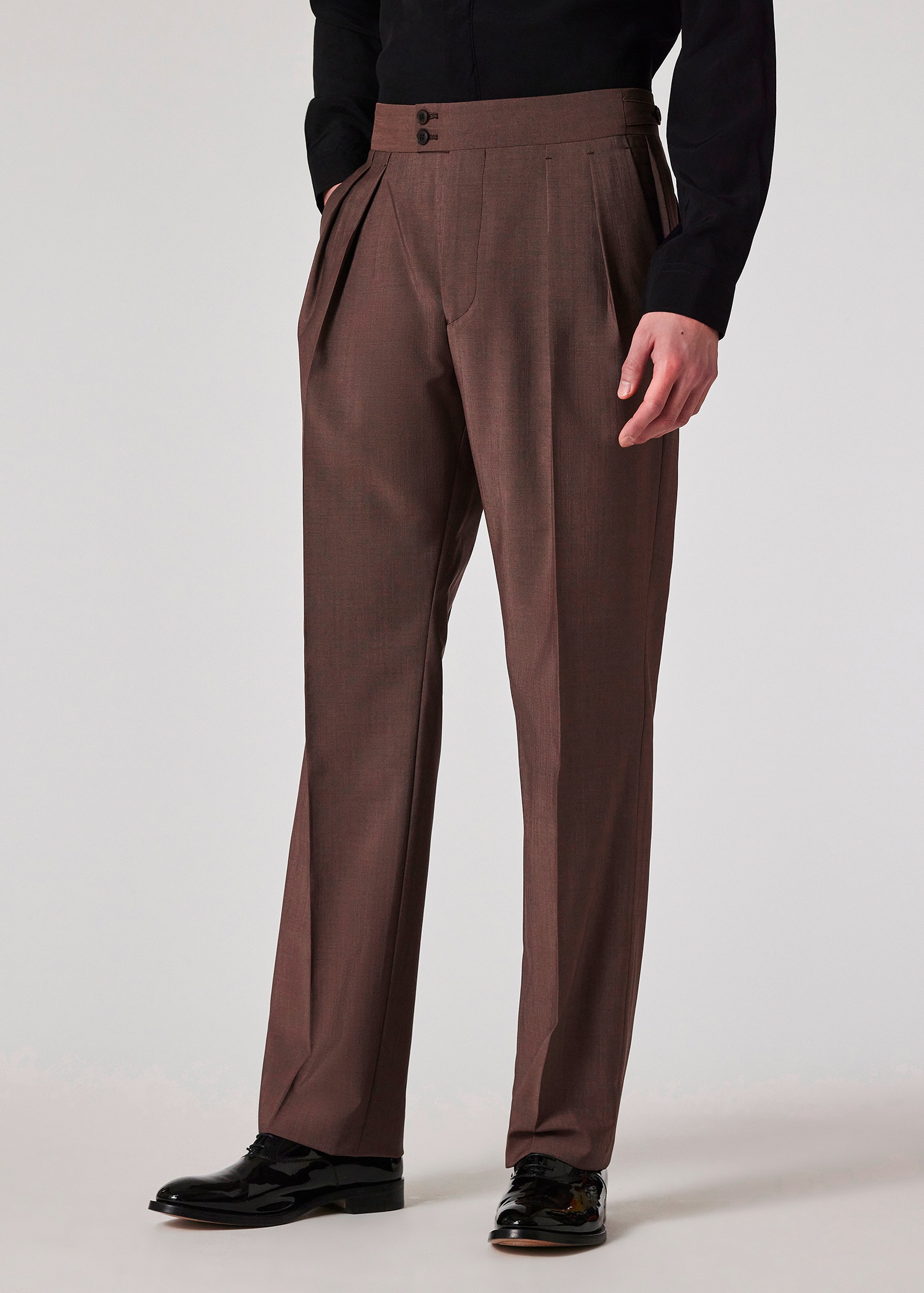 Dark Mauve Wool-Mohair Suit - 10