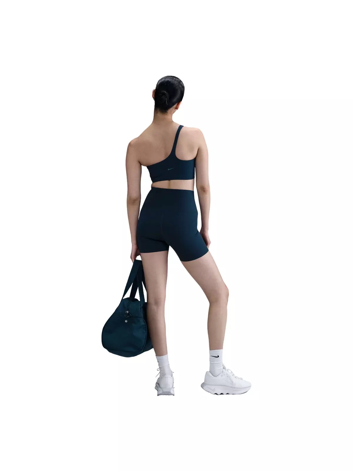 Women's Zenvy Asymmetrical Light-Support Padded Sports Bra-Blue - 5