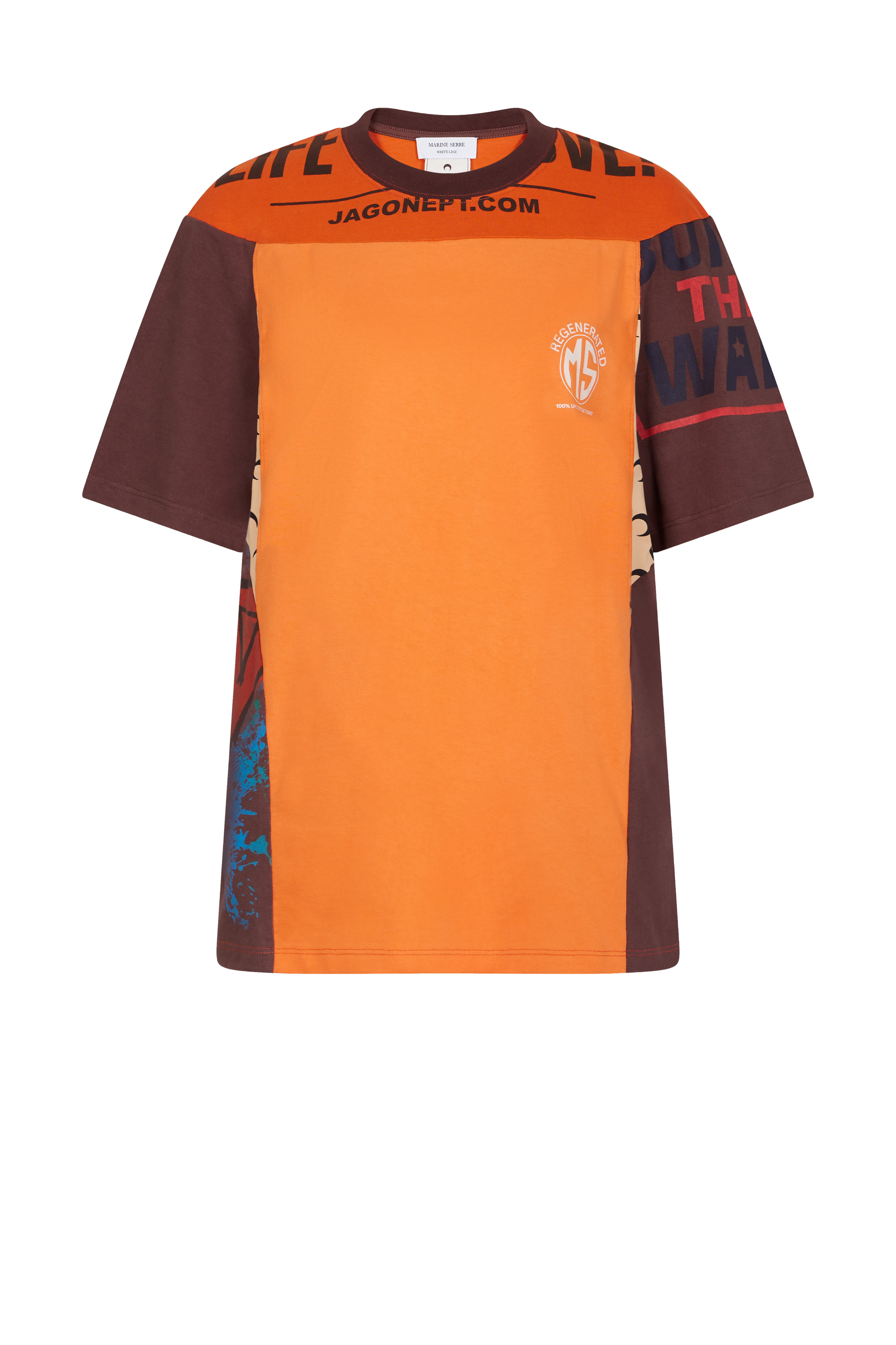 Regenerated Graphic T-Shirt Patchwork T-Shirt - 8