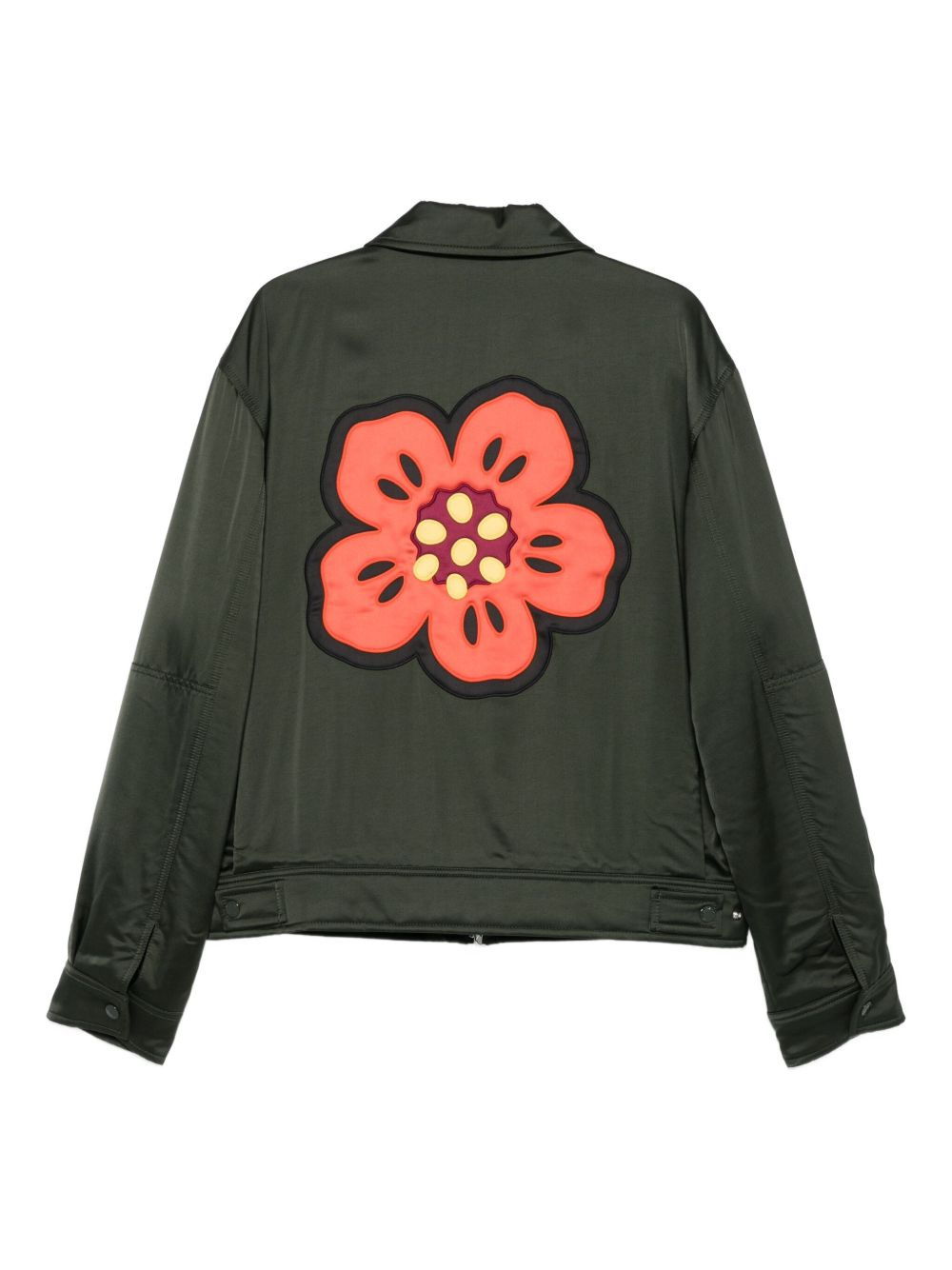 logo-embroidered flap-pocket jacket - 2
