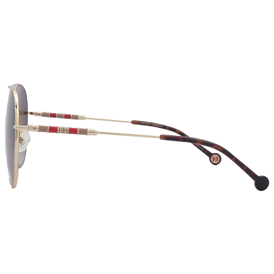 Carolina Herrera Brown Gradient Pilot Ladies Sunglasses CH 0034/S 0J5G/HA 64 - 4