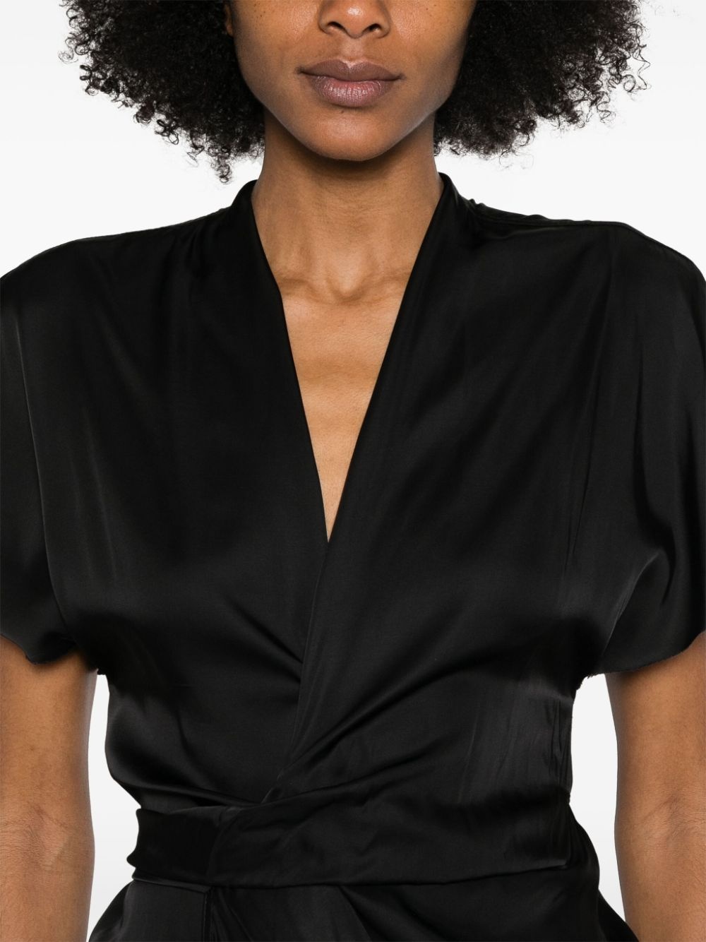 wrap midi dress - 5