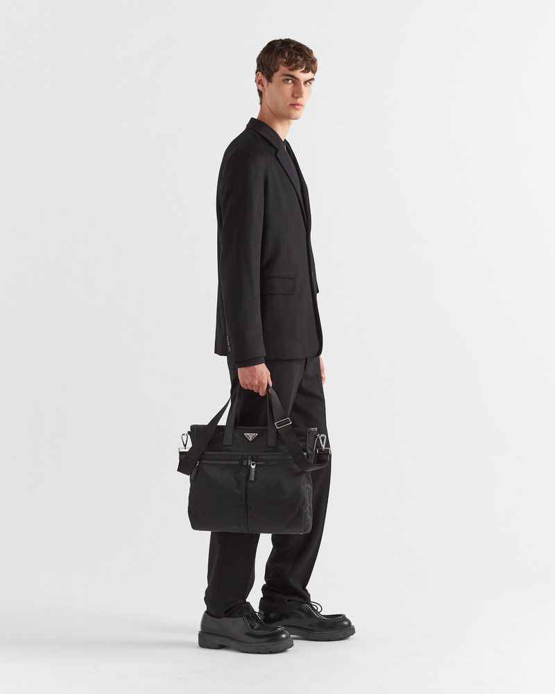 Prada Re-Nylon and Saffiano leather tote bag outlook