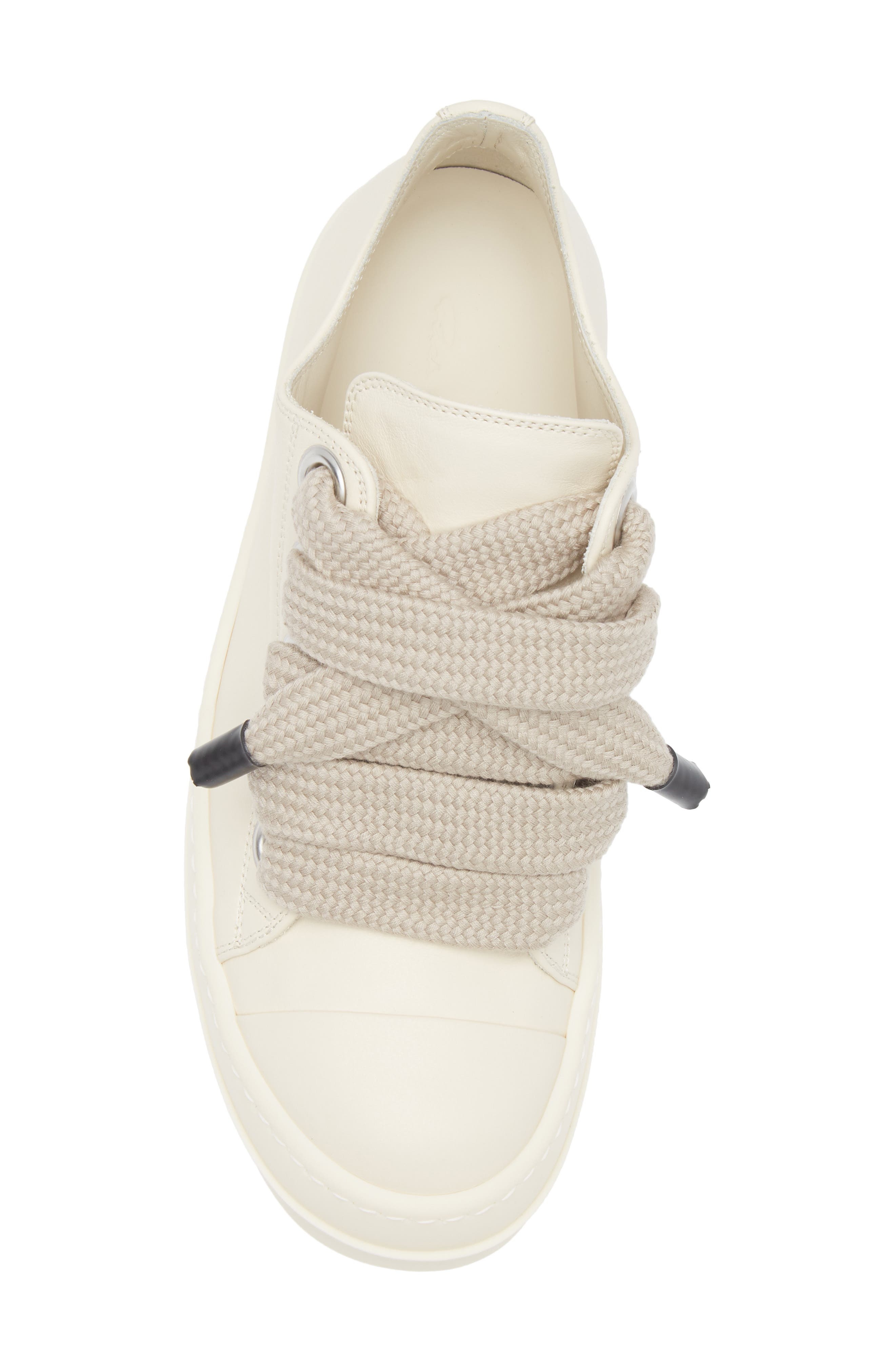 Rick Owens Jumbolace Low Top Sneaker in Milk/Milk/Milk at Nordstrom - 5