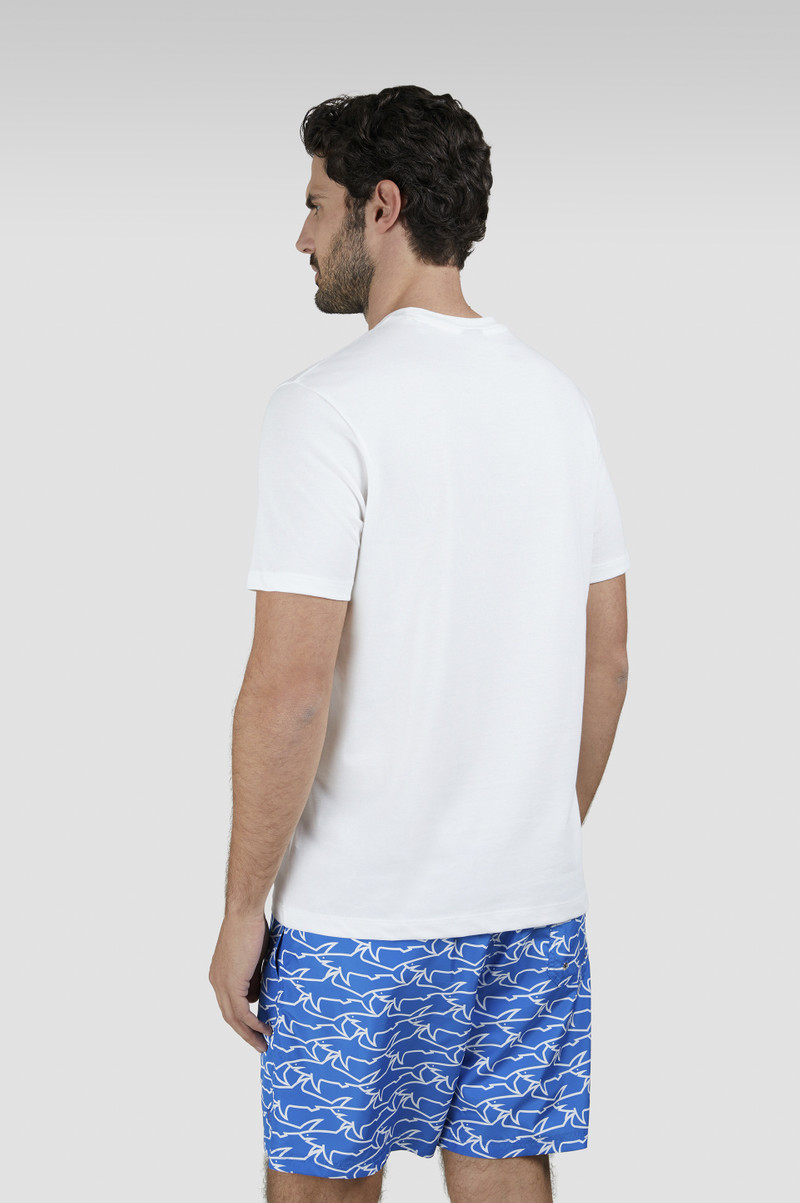COTTON JERSEY T-SHIRT WITH SHARKS PRINT 3