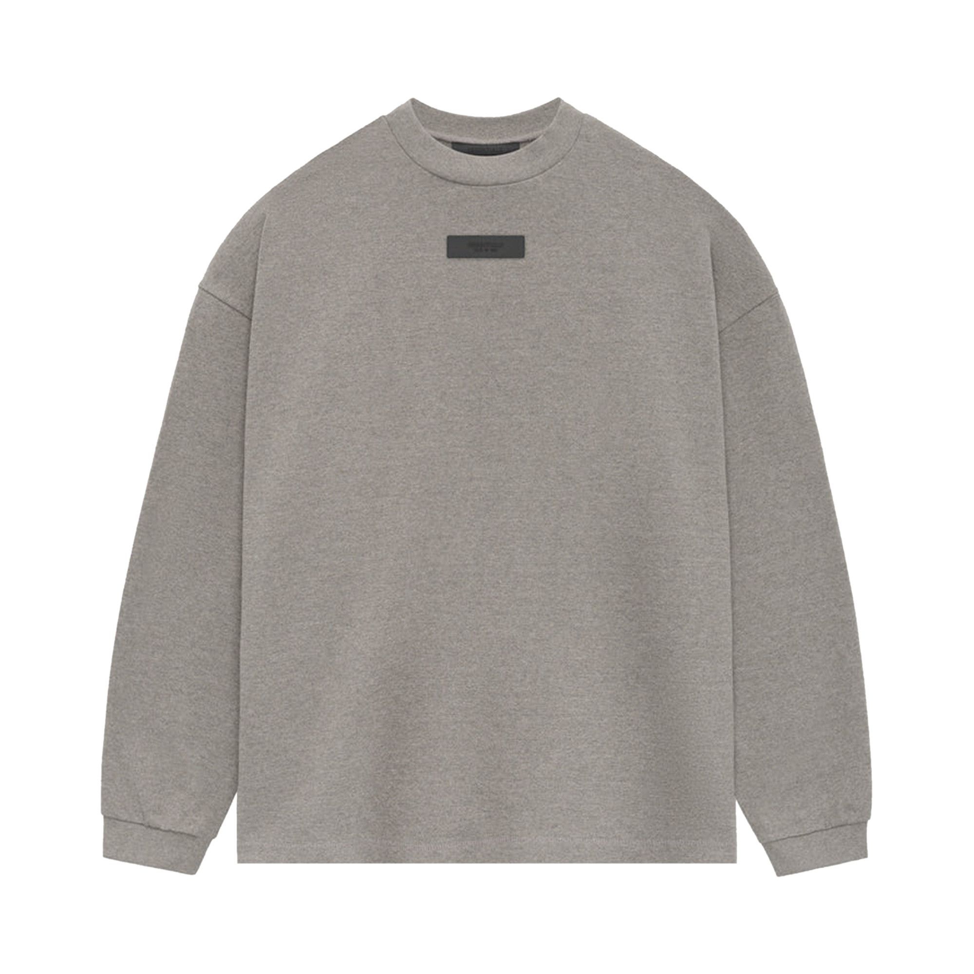 Fear of God Essentials Long-Sleeve Tee 'Heather Grey' - 1