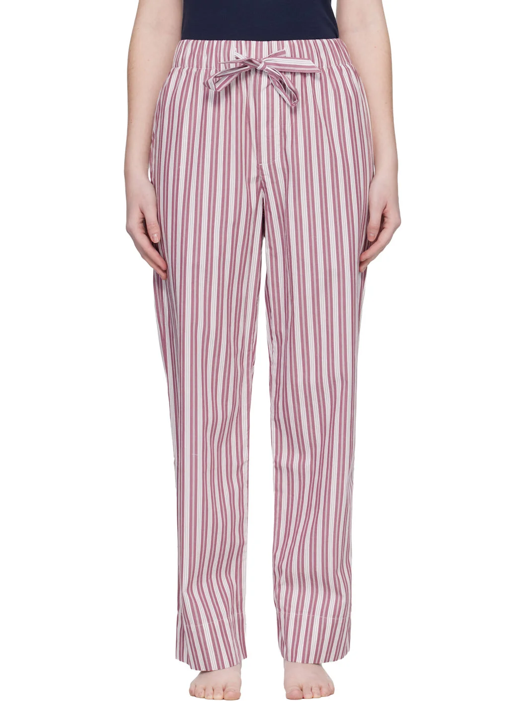 Pink & Off-White Poplin Pyjama Pants - 1