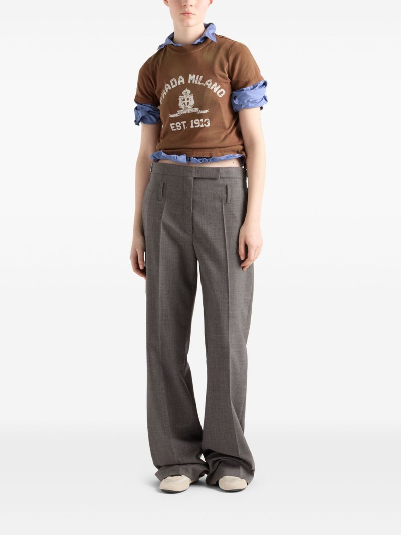 Prada logo-print T-shirt outlook