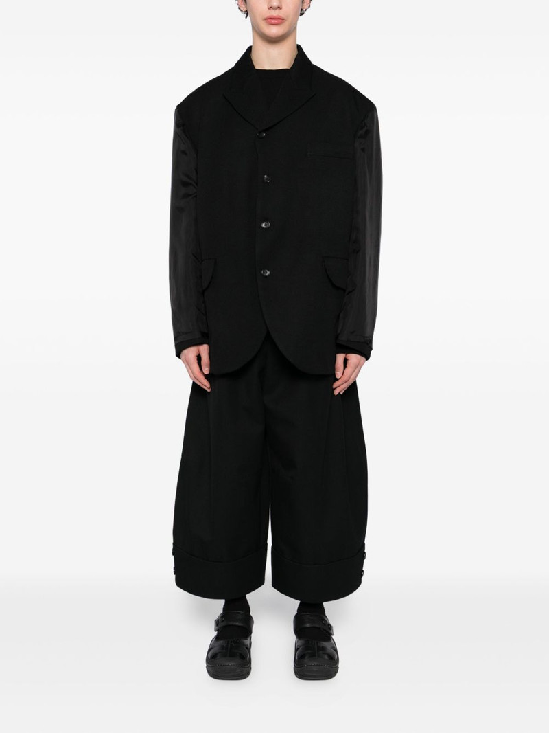 BLACK COMME des GARÇONS single-breasted blazer outlook