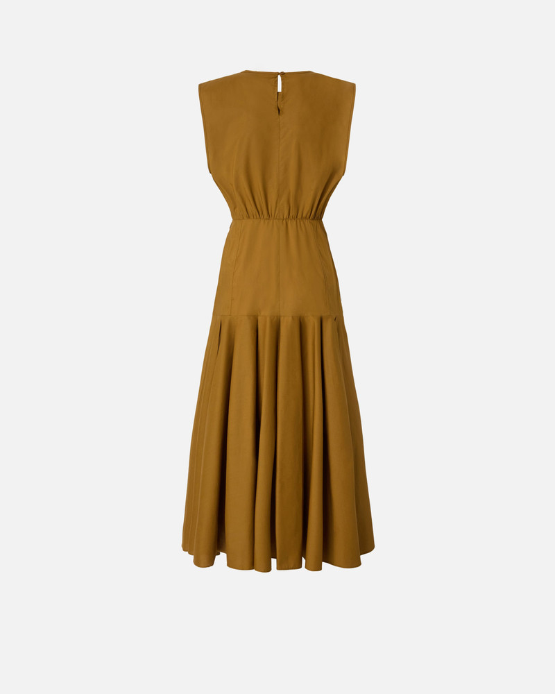 PINKO SLEEVELESS MIDI DRESS WITH PLEATS AND CUT-OUT outlook