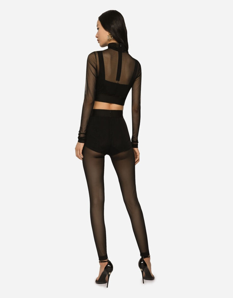 Tulle turtle-neck top 3
