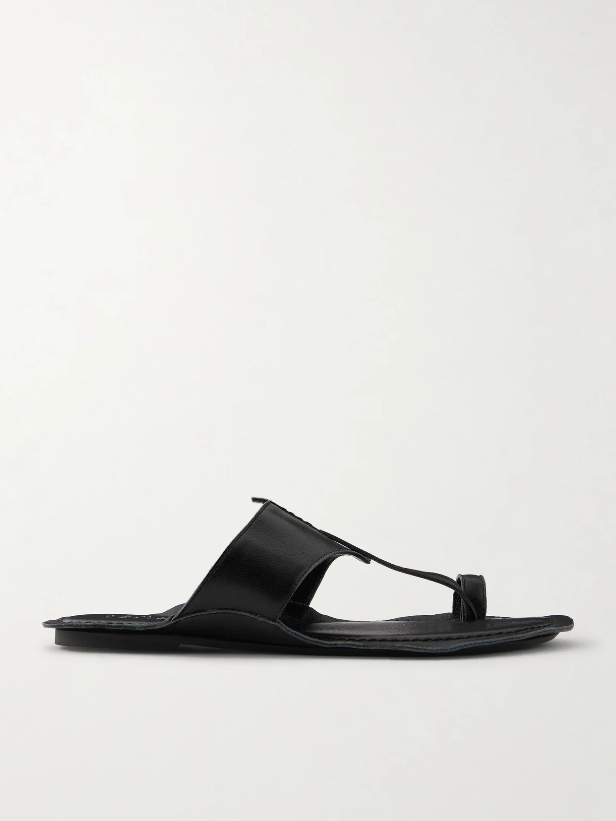 The Toe Thong Leather Sandals - 1