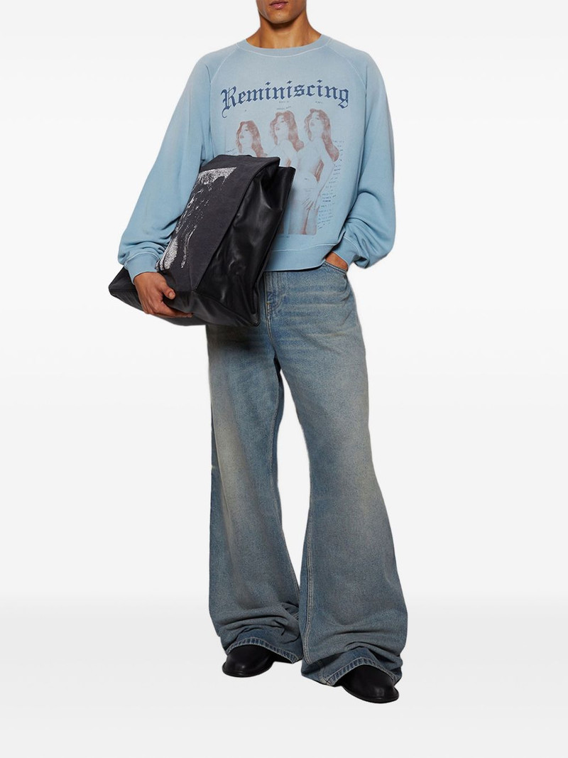 Enfants Riches Déprimés Reminiscing raglan graphic sweatshirt outlook