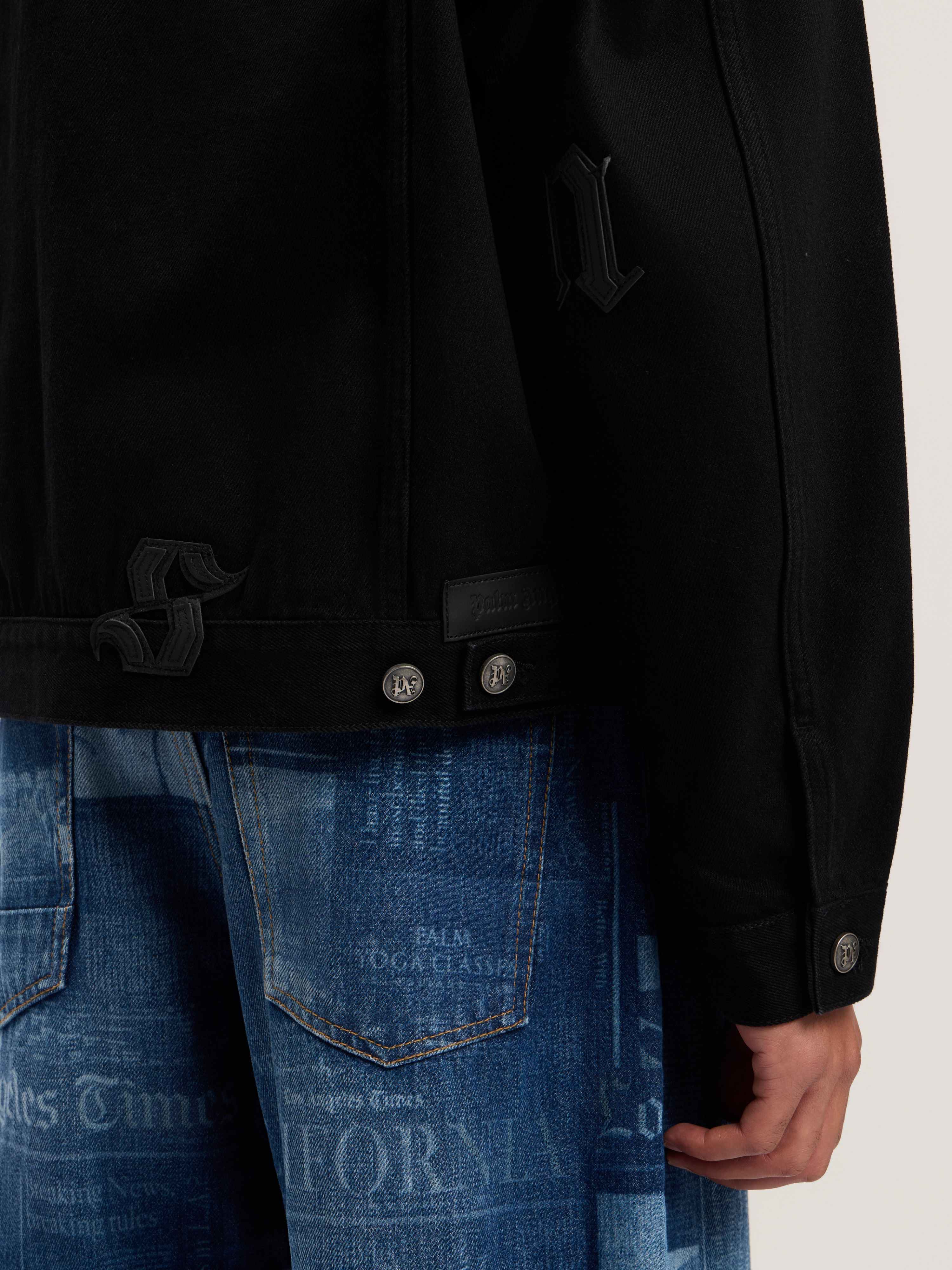 Gothic Logo Denim Jacket - 5