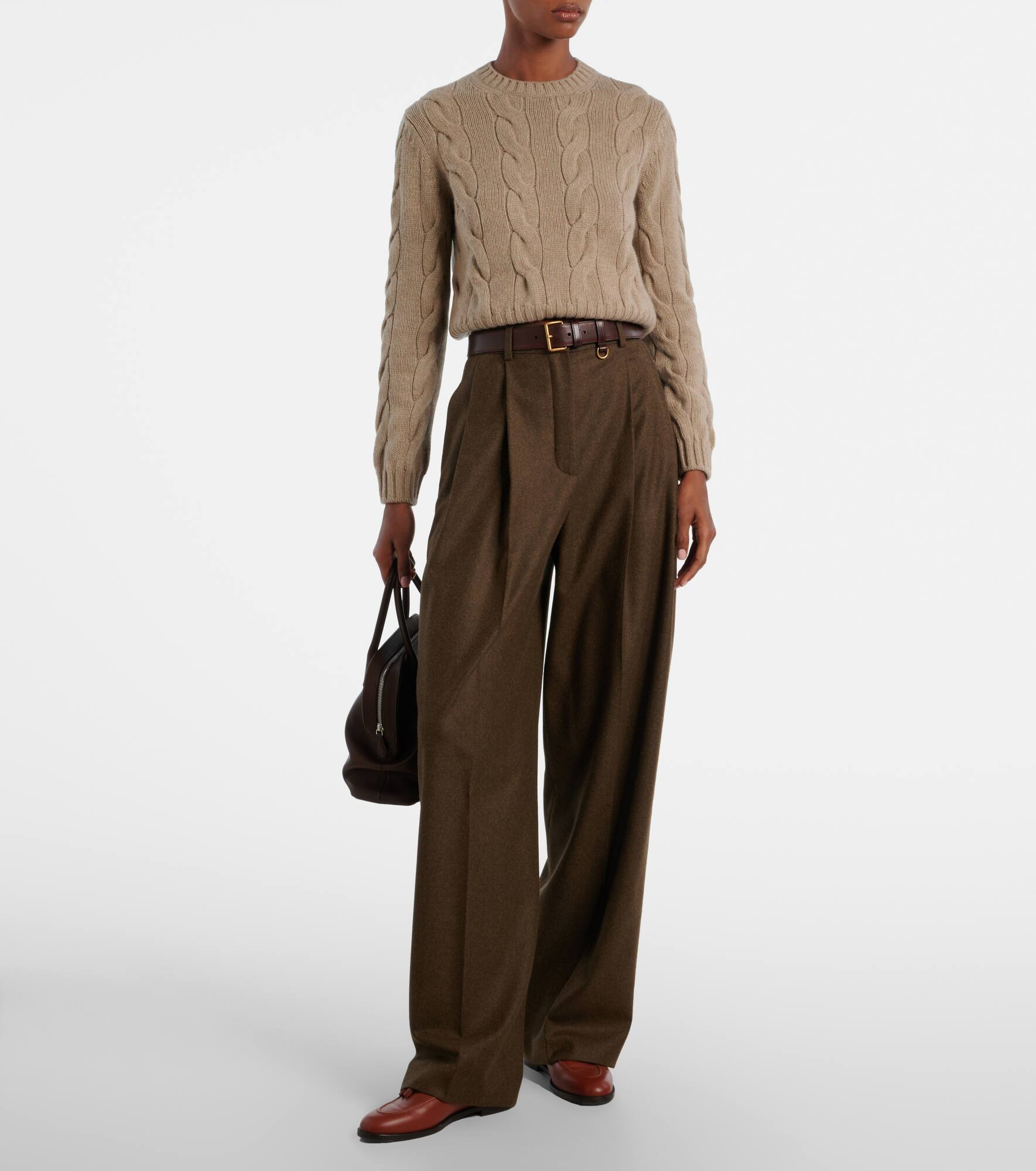 Napier cable-knit cashmere sweater - 2