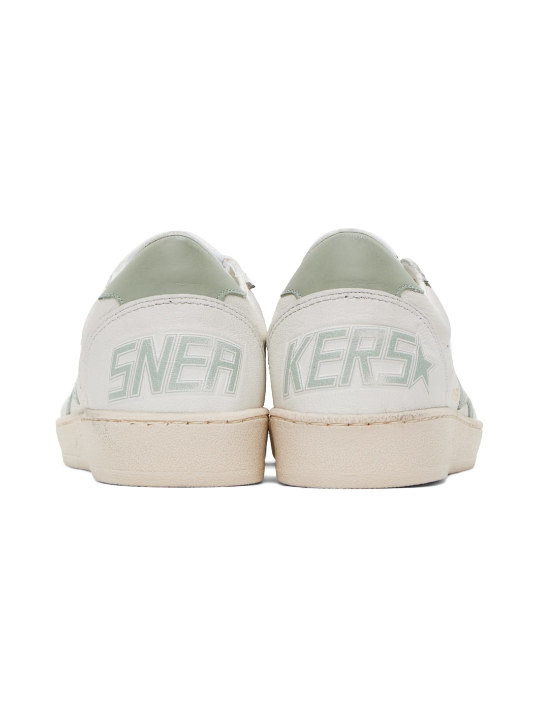 SSENSE Exclusive White & Green Ball Star Sneakers - 2