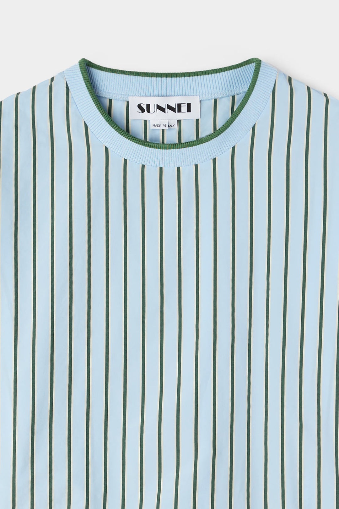 KIMONO T-SHIRT / green & blue stripes - 3