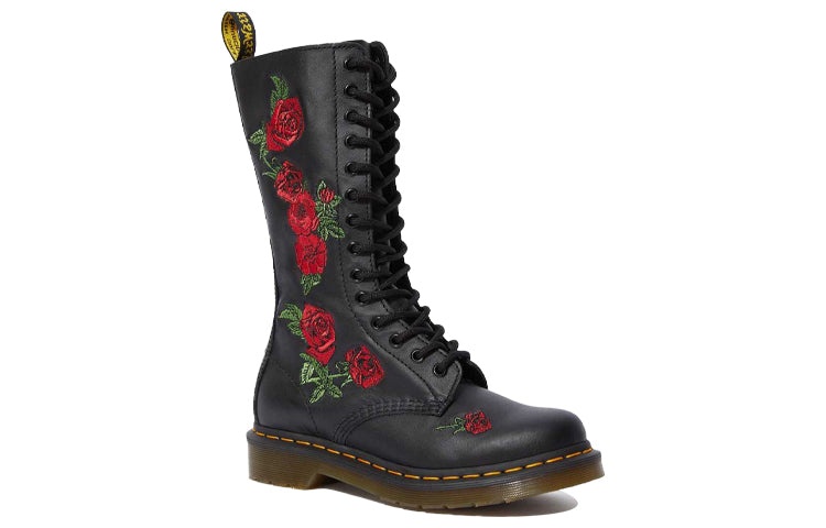 (WMNS) Dr.Martens 1914 Vonda Leather Mid Calf Boots 'Black' 12761001 - 3