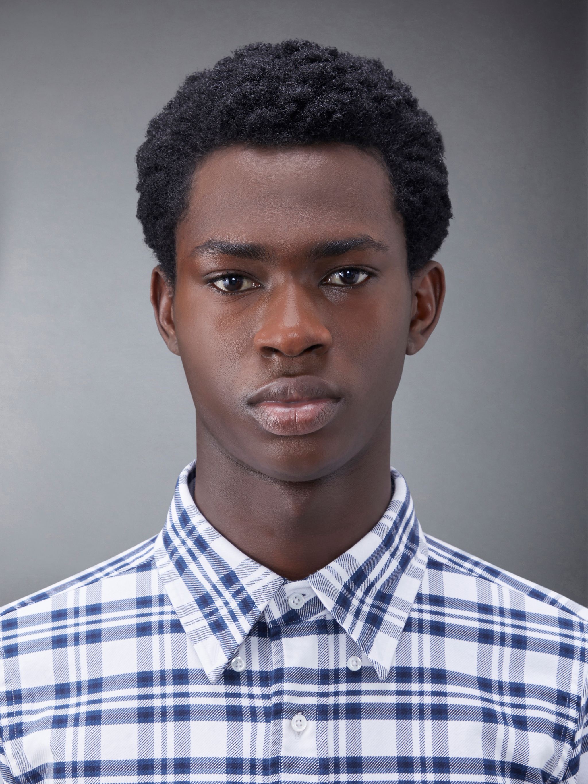Prince of Wales Cotton Twill Check Straight Fit Shirt - 8