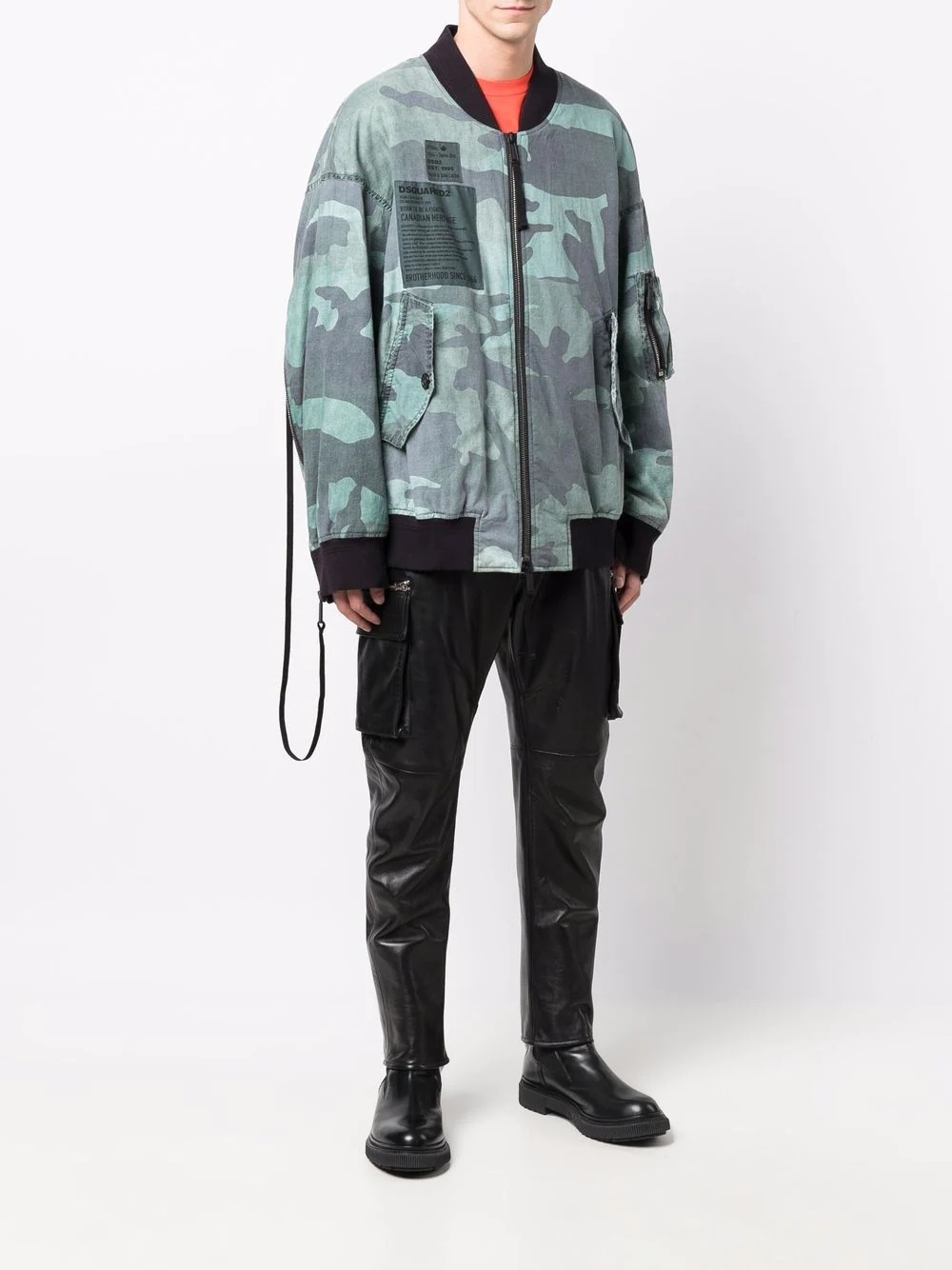 camouflage-print bomber jacket - 3