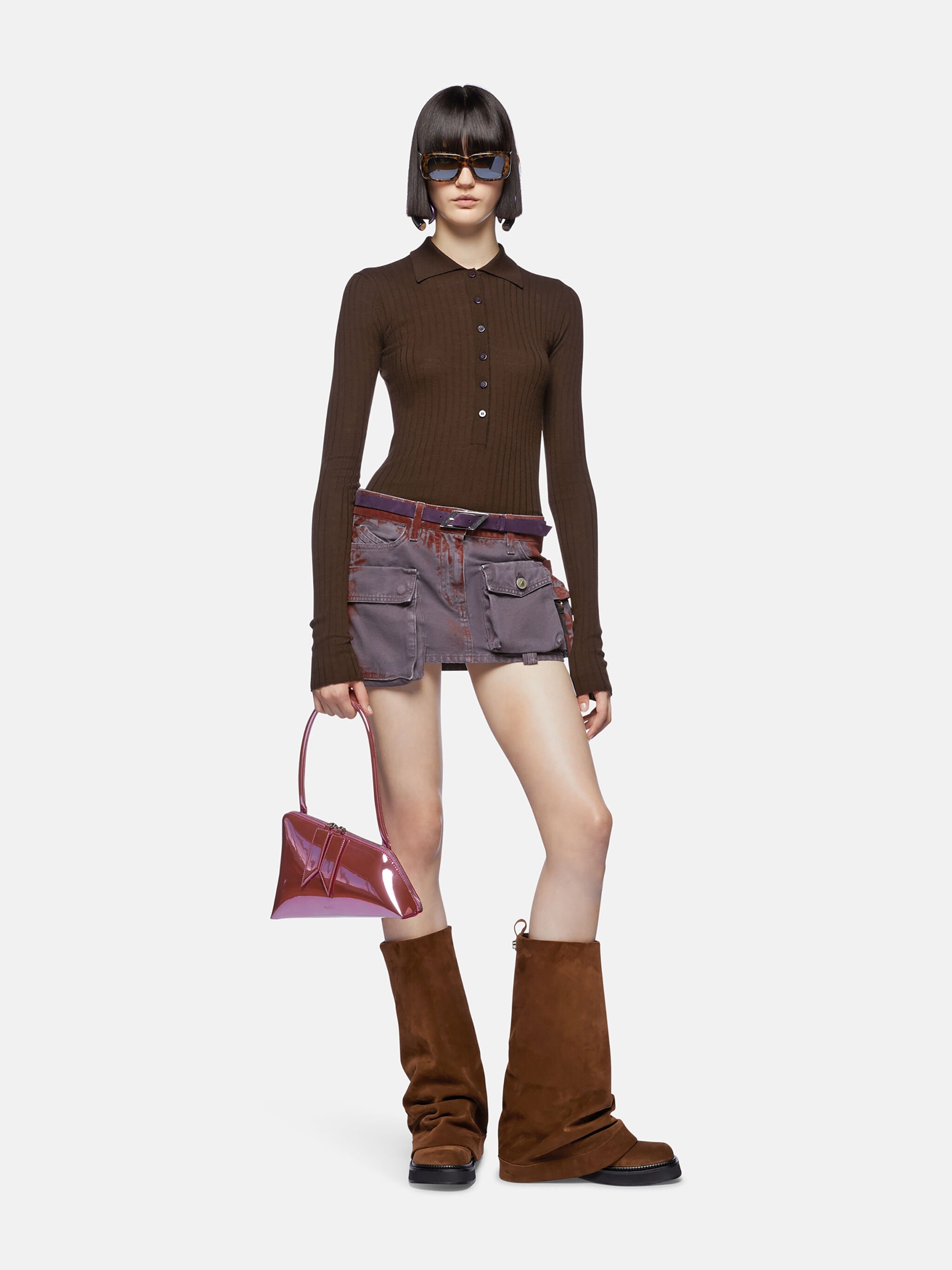 DARK BROWN SWEATER - 2