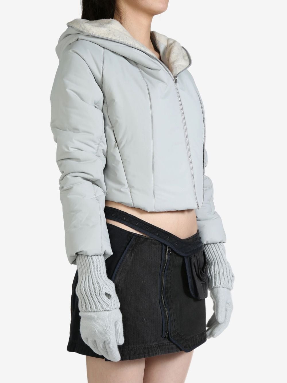 padded crop jacket - 2